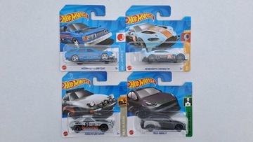 Zestaw 4 samochodzików HotWheels