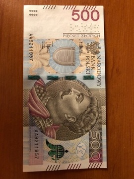 4x Banknot 500zł PIERWSZA SERIA