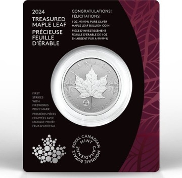 2024 - Kanadyjski Liść Klonowy - Privy Mark