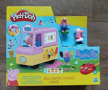 Play-doh Ciastolina Świnka Peppa samochód z lodami