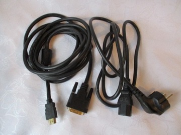 Kabel zasilający Savio CL-98 + HDMI-D-DVI