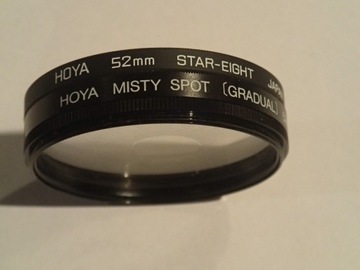 Filtry efekty 2szt GRADUAL+STAR-EIGHT HOYA M52