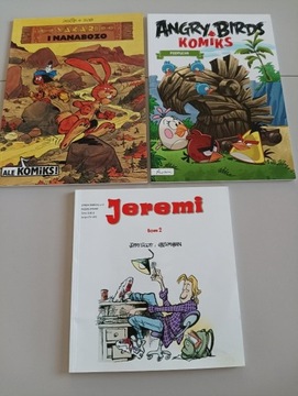 Komiksy Yakari i Nanabozo / Jeremi / Angry Birds