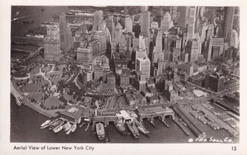 USA.Nowy Jork. Aerial Viev of Lover New York City.