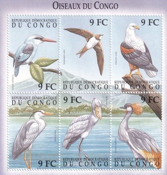 DR Kongo 2000 ** cena 8,90 zł kat.15€ (2) - ptaki