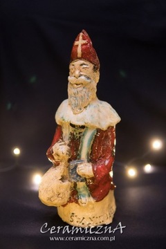 ceramiczna figura św. Mikołaja