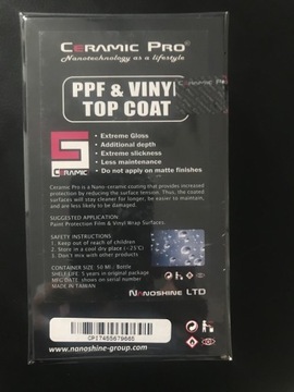 Ceramic Pro PPF/Vinyl (top coat )