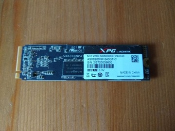 dysk SSD, ADATA SX8200NP, NVMe, 240 GB