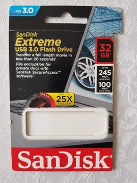 SanDisk Extreme 3.0, 32 GB, 245 MB/s