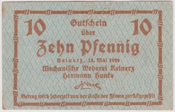 Reinerz (Duszniki-Zdr.), 10 Pf, 15.05.1920