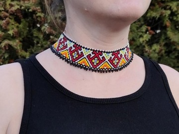 Choker, Naszyjnik z koralików 