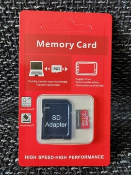 Karta sd 128GB czarny NOWA adapter SD Memory Card 