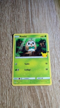 Karta pokemon Rowlet non holo McDonald 2021