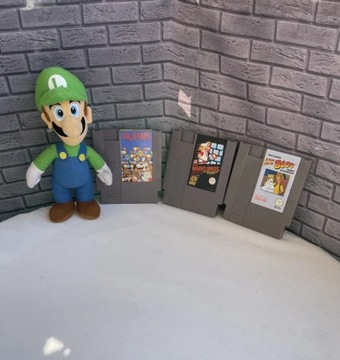 Trzy gry Nintendo NES dr. Mario ,Super Mario ,Blob