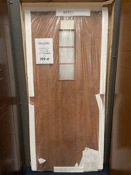 Drzwi płytowe 90L Calvados z szybą