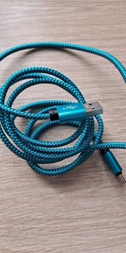 Kabel usb-c Niebieski