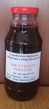 Sok z czarnej porzeczki ekologiczny 