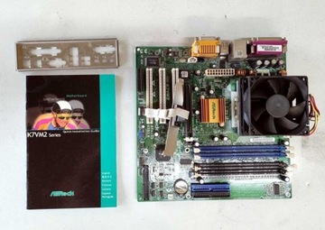 Płyta główna ASROCK K7VMZ + Athlon XP 1700
