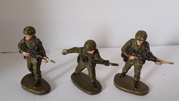Żołnierzyki PRL II Wojna Światowa spadochroniarze