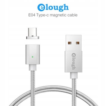 KABEL MAGNETYCZNY ELOUGH E04 PLECIONY 100 cm 1m 