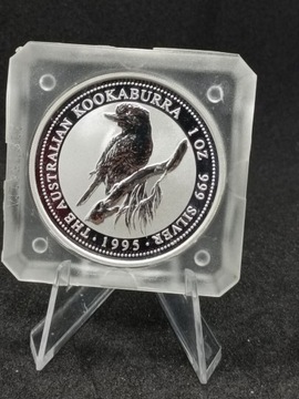 Australia 1995 KOOKABURRA 1oz Srebro 999