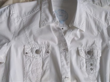 Biała koszula tunika damska Cecil jeans denim M