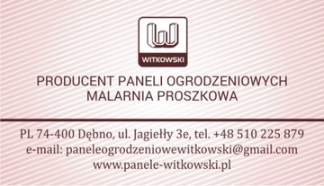 Witkowski-Panele Ogrodzeniowe-Ogrodzenia 