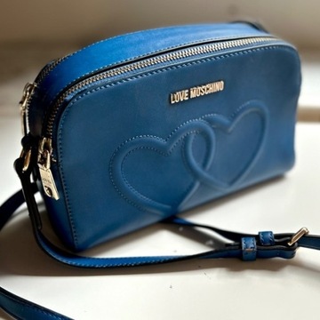 Niebieska torebka Moschino