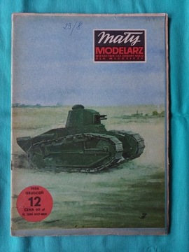 Mały Modelarz 12/1986 Czołg Renault FT17