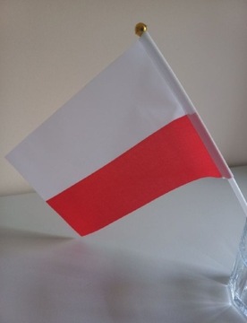 Chorągiewka flaga z materiału,biało-czerwone