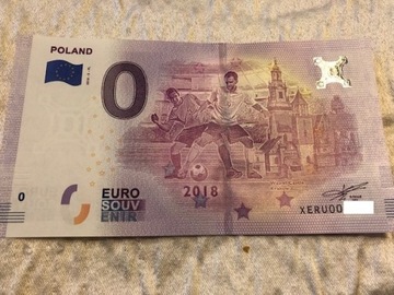 KRAKÓW 0 euro POLAND  z M.ŚW. ROS2018 UNC,  W-wa
