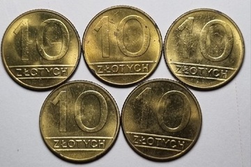  10 złotych 1989 z rolki bankowej