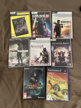 7 gier na PC (Medal of Honor 10th Anniversary) + Shrek 2 na PS2