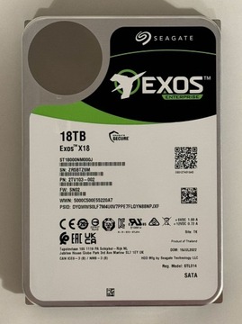 Dysk twardy Seagate Exos X18 ST18000NM000J 18TB