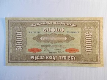 50000 marek polskich 1922 CM#33 stan III