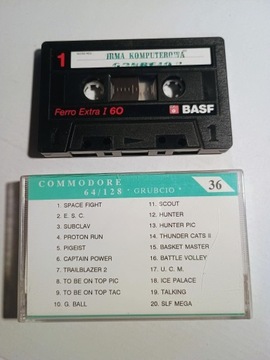 Grubcio 36 - kaseta  Commodore 64 składanka gier