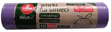 Worki na śmieci z taśmą zapachowe 60 litrów 10szt.