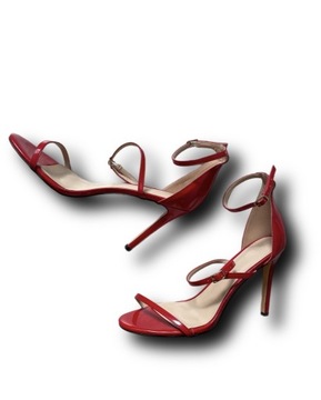 Damskie buty szpilki sandały czerwone 44 Drag Queen