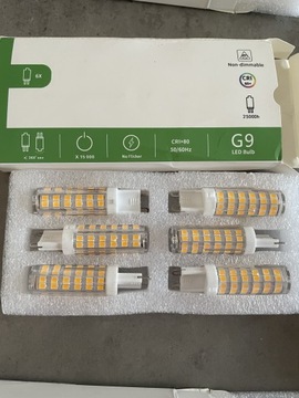 Żarówki G9 LED , zestaw 6sztuk