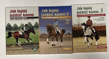 Jak lepiej jeździć konno tomy 1-3 +DVD