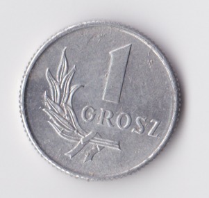 1 grosz z 1949, aluminium