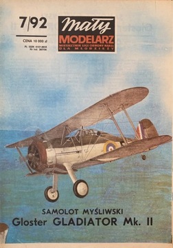 Mały Modelarz-Samolot Myśliwski Gloster Gladiator