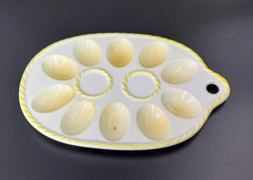 Ceramiczna piękna patera talerz taca do jajek 