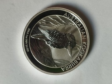 Australian Kookaburra 1 OZ uncja srebra 2014 