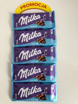 MILKA CZEK, BUBBLY MILK 95G (5 SZTUK) /MONDELEZ/