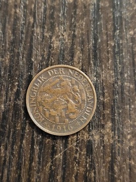 Holandia 1 cent 1916r
