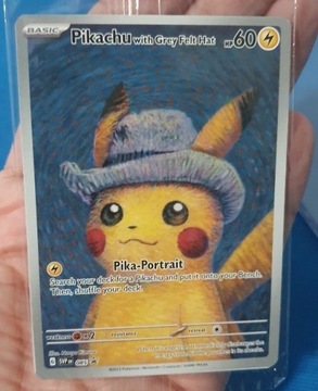 Karta POKEMON Pikachu with Grey Felt Hat VAN GOGH