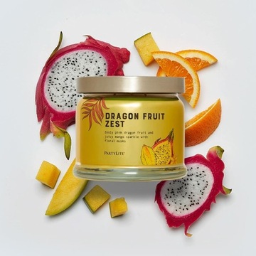 Świeca Dragon Fruit SMOCZY owoc MANGO PIŻM 3 knoty