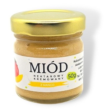 Mini miodek Miód kremowany z mango 50g 