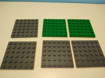 Lego płytka 6x6 6 szt.